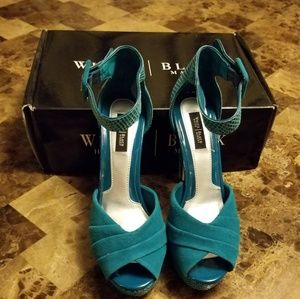 SUEDE PLATFORM HEELS! White House Black Market